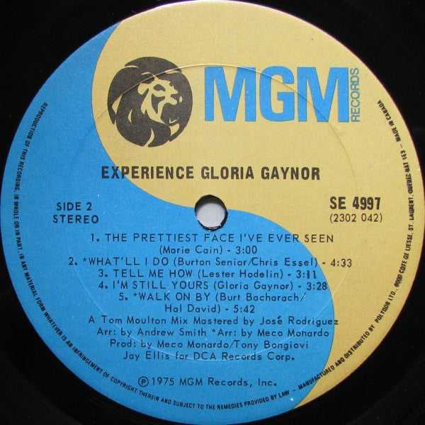 Gloria Gaynor - Experience Gloria Gaynor - 1975