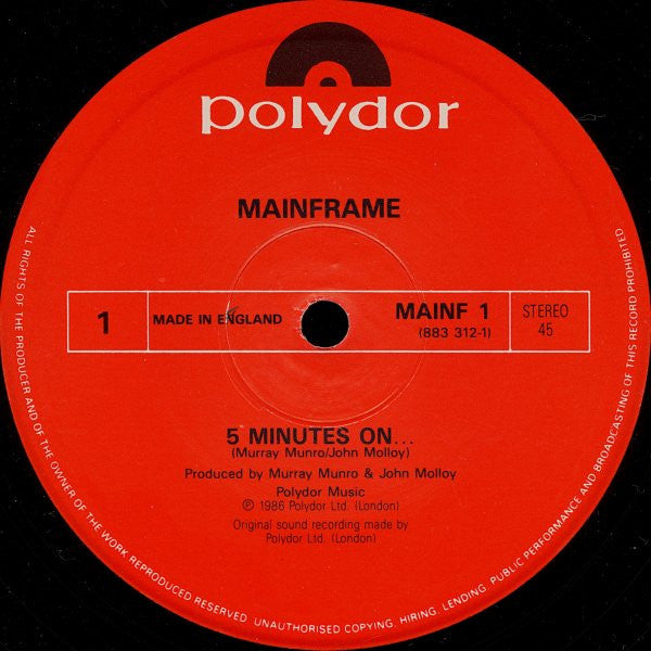 Mainframe - 5 Minutes On... - 1986