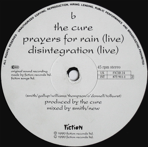 Cure, The - Pictures Of You - 1990