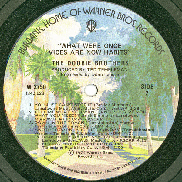 Doobie Brothers, The - What Were Once Vices Are Now Habits - 1974