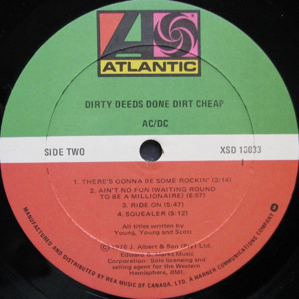 AC/DC - Dirty Deeds Done Dirt Cheap - 1981