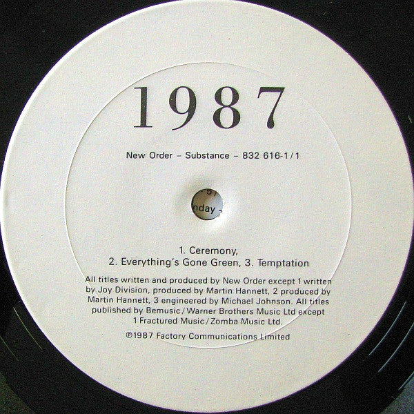 New Order - Substance - 1987