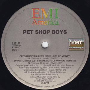 Pet Shop Boys - Opportunities (Let's Make Lots Of Money) - 1986