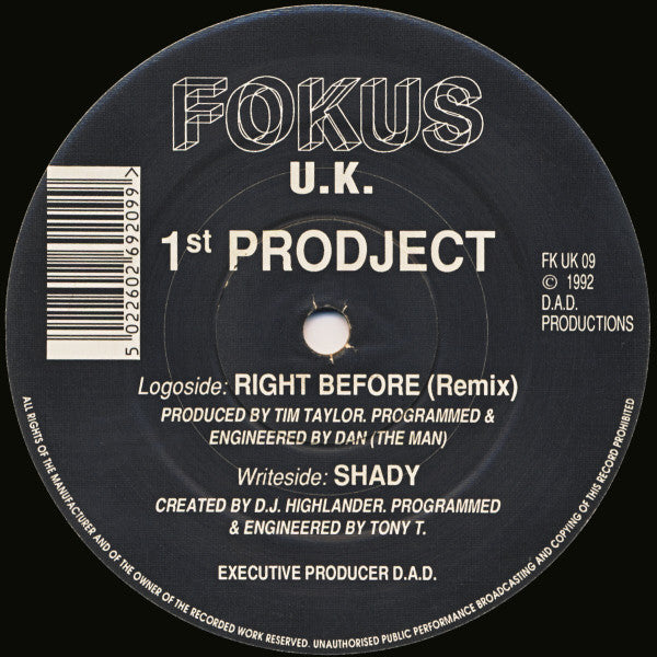 1st Prodject - Right Before (Remix) / Shady