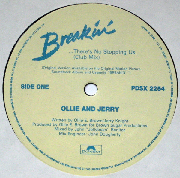 Ollie And Jerry - Breakin' ... There's No Stopping Us (Club Mix) - 1984