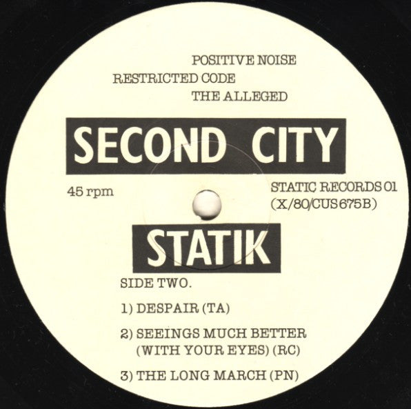 Various - Second City Statik - A Glasgow Compilation