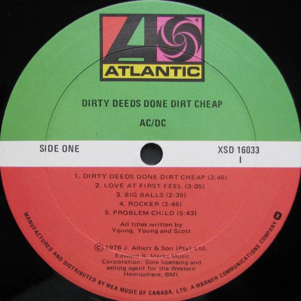 AC/DC - Dirty Deeds Done Dirt Cheap - 1981