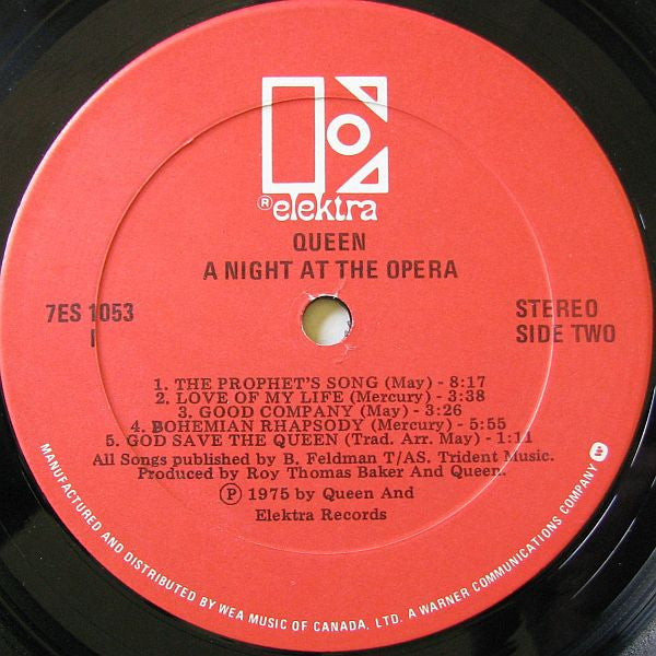 Queen - A Night At The Opera Vinyl Record