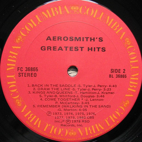 Aerosmith - Aerosmith's Greatest Hits - 1980