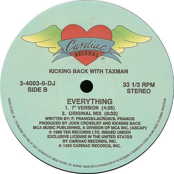 Kicking Back With Taxman - Everything - 1990