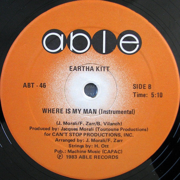 Eartha Kitt - Where Is My Man - 1983