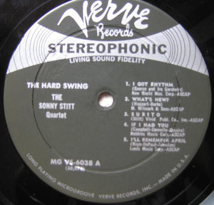 The Sonny Stitt Quartet - The Hard Swing Vinyl Record