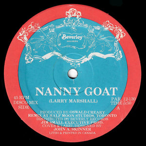 Larry Marshall & Prince Stevens - Nanny Goat / Oh Jah Music Vinyl Record