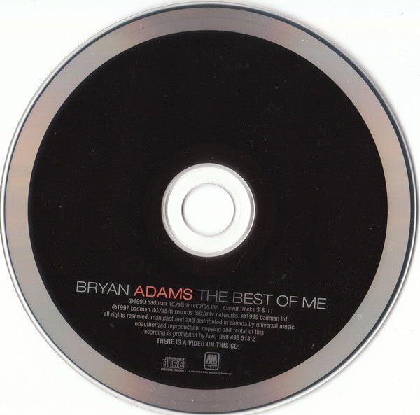Bryan Adams - The Best Of Me (CD) - 1999