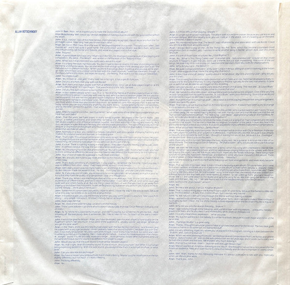 Allan Botschinsky - Niels-Henning Ørsted Pedersen - Duologue - 1987