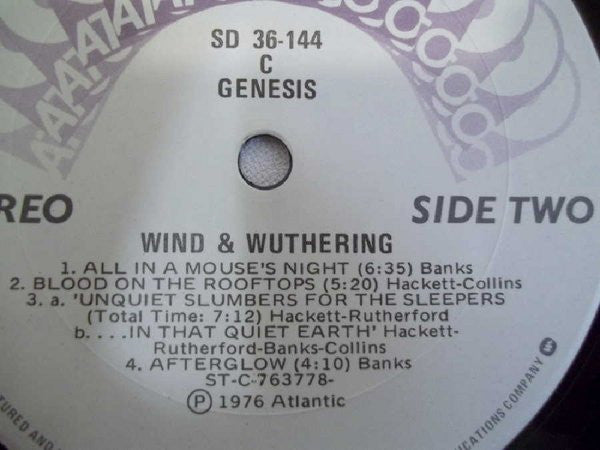 Genesis - Wind & Wuthering - 1981