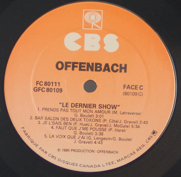 Offenbach - Le Dernier Show - 1986