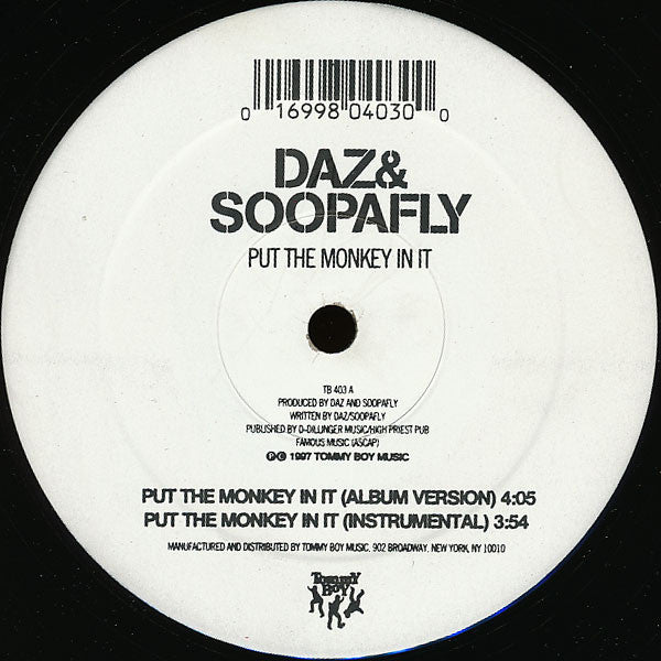 Daz Dillinger & Soopafly / Black Caesar - Put The Monkey In It / What's Going On - 1997