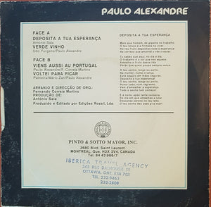 Paulo Alexandre - Deposita A Tua Esperança - 1986