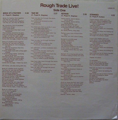 Rough Trade - Rough Trade Live! - 1977