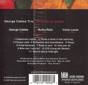 George Cables Trio - George Cables, Victor Lewis, Rufus Reid - A Letter To Dexter (CD) - 2006