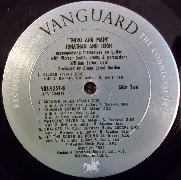 Jonathan And Leigh - Third And Main - 1967