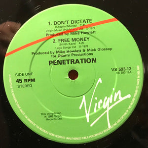 Penetration - Don't Dictate / Free Money / Life's A Gamble / Danger Signs Vinyl Record