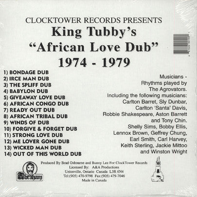 King Tubby - King Tubby's "African Love Dub" 1974 - 1979 - 2013