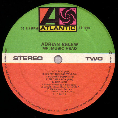 Adrian Belew - Mr. Music Head
