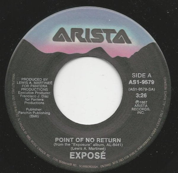 Exposé - Point Of No Return Vinyl Record