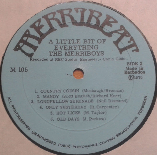 The Merriboys - A Little Bit Of Everything Vinyl Record