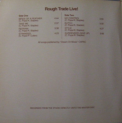 Rough Trade - Rough Trade Live! - 1977