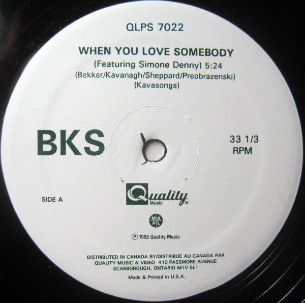 BKS - Living In Ecstasy