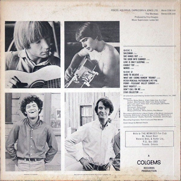 Monkees, The - Pisces, Aquarius, Capricorn & Jones Ltd. - 1967