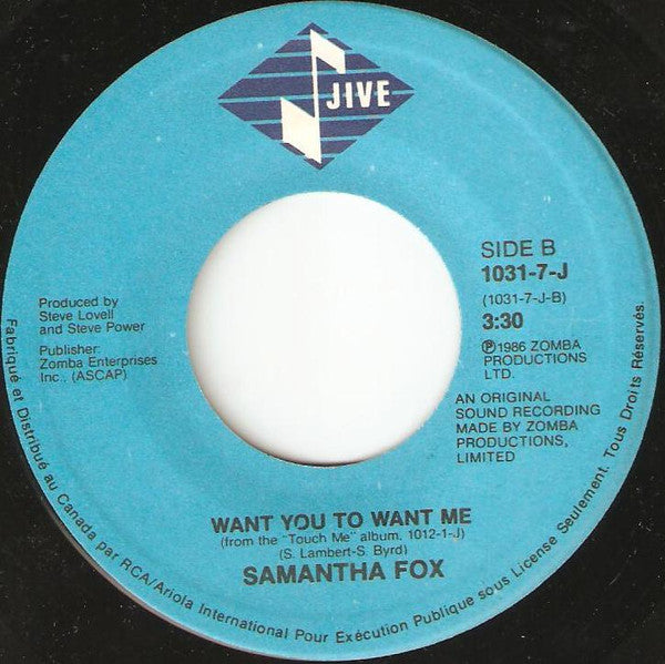 Samantha Fox - Do Ya Do Ya (Wanna Please Me)