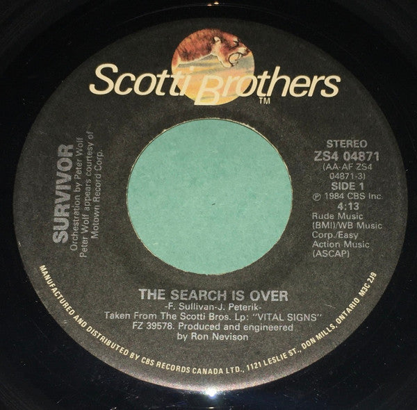 Survivor - The Search Is Over - 1984