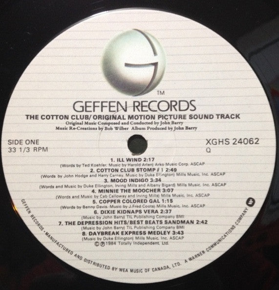 Various - The Cotton Club Original Motion Picture Sound Track - 1984