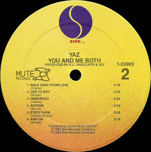 Yazoo - You And Me Both