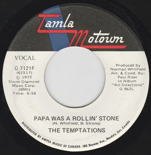 The Temptations - Papa Was A Rollin' Stone