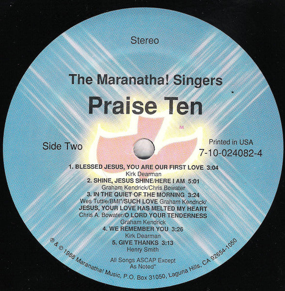 Maranatha Singers, The - Praise Ten - 1988