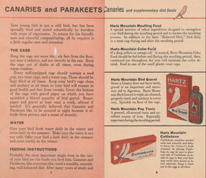 Hartz Mountain Master Canaries - Canary Training Record -