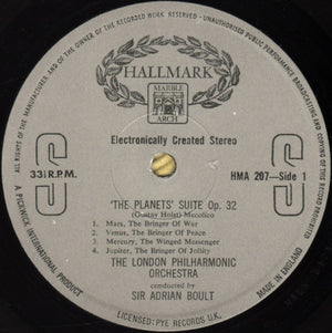 Holst - The Planets Vinyl Record