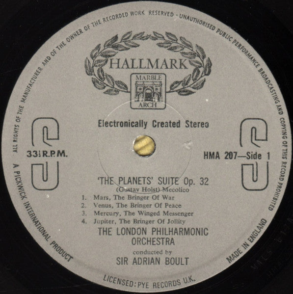 Holst - The Planets Vinyl Record