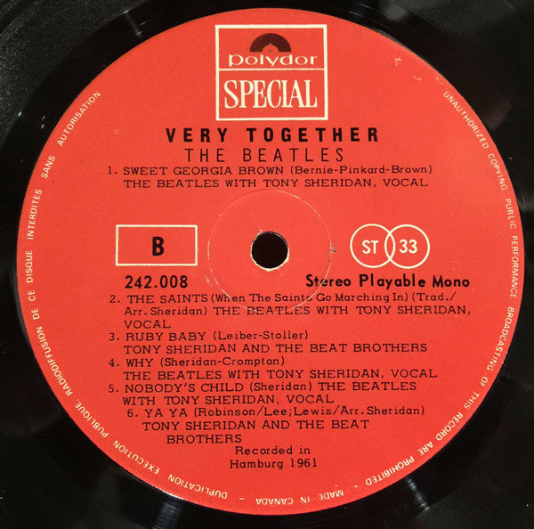 The Beatles - Very Together Vinyl Record