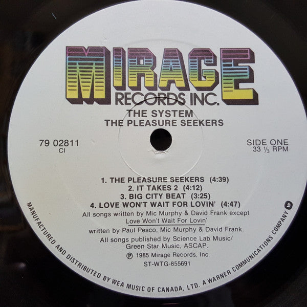 System, The - The Pleasure Seekers - 1985