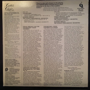 Itzhak Perlman, Pyotr Ilyich Tchaikovsky - First Recording Of The Tchaikovsky Violin Concerto - 1978