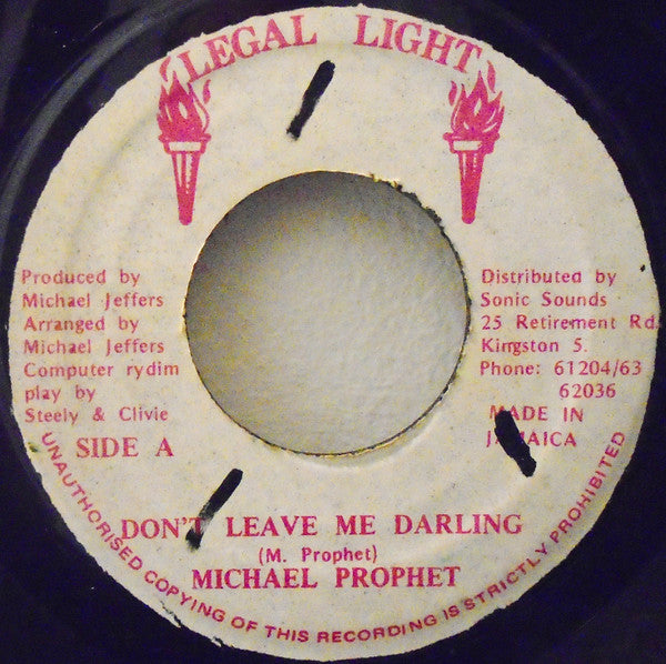 Michael Prophet - Don't Leave Me Darling -