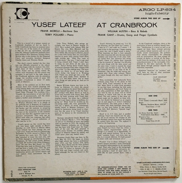 Yusef Lateef - Lateef At Cranbrook