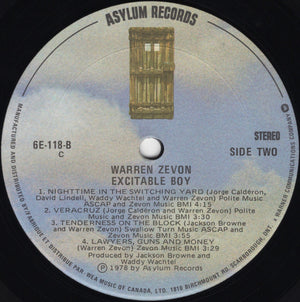 Warren Zevon - Excitable Boy - 1978
