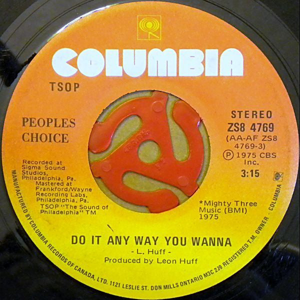 People's Choice - Do It Any Way You Wanna - 1975